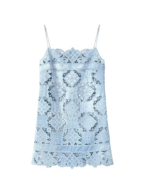 lace-embroidered cut-out mini dress by ERMANNO SCERVINO