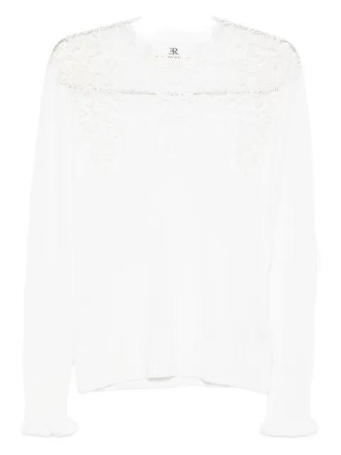 lace-insert blouse by ERMANNO SCERVINO