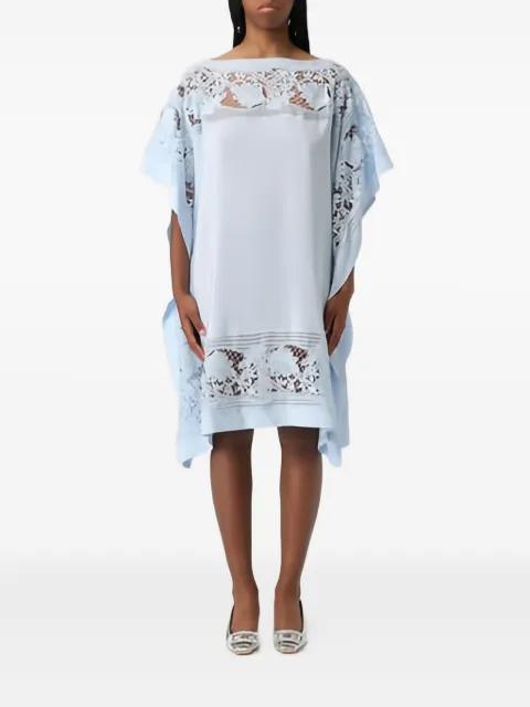 lace-insert midi dress by ERMANNO SCERVINO