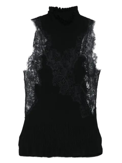 lace-panel top by ERMANNO SCERVINO