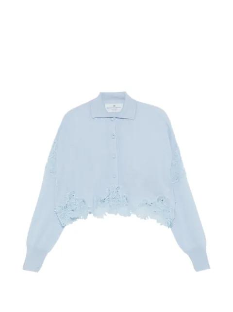 lace-trim cardigan by ERMANNO SCERVINO