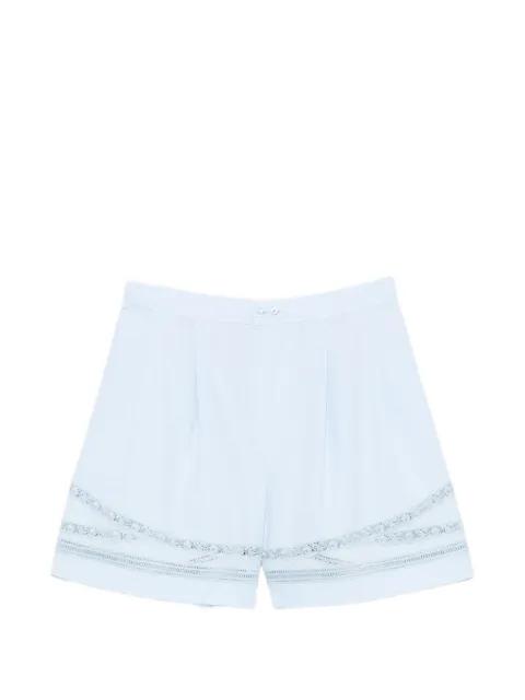 lace-trim cotton shorts by ERMANNO SCERVINO