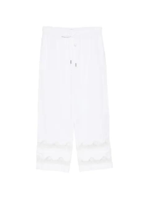 lace-trim cropped trousers by ERMANNO SCERVINO