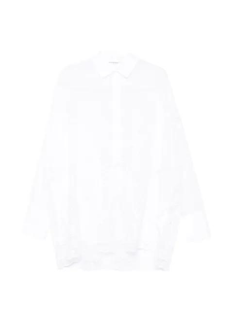 lace-trim panelled shirt by ERMANNO SCERVINO