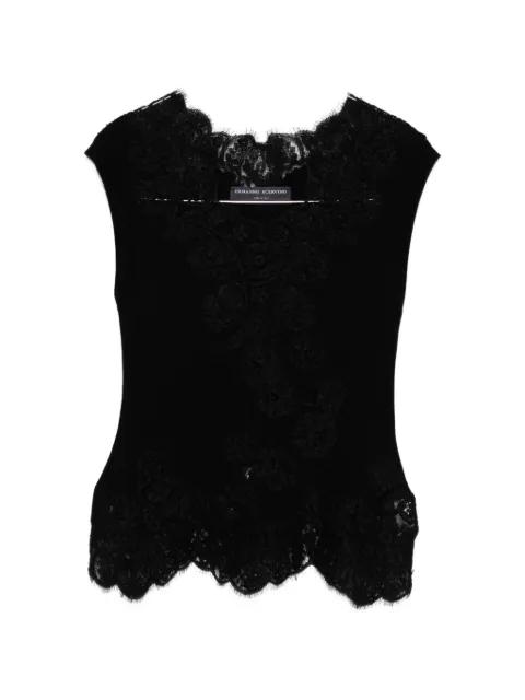 lace-trim top by ERMANNO SCERVINO
