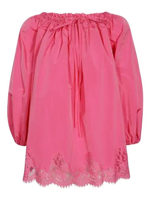 lace-trimmed blouse by ERMANNO SCERVINO