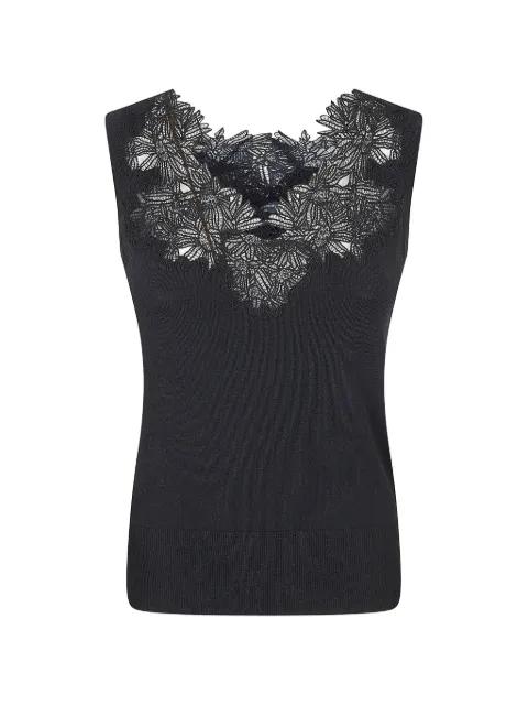 lace-trimmed tank top by ERMANNO SCERVINO