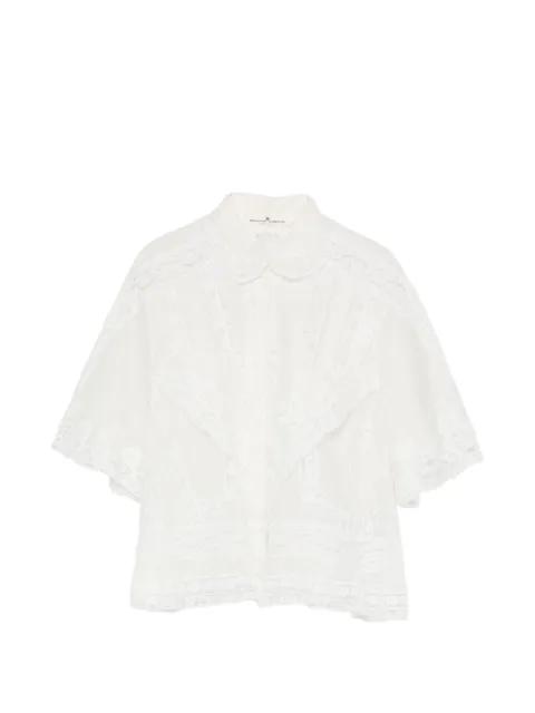 lace-trims shirt by ERMANNO SCERVINO