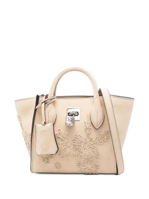 mini Maggie floral-detail tote bag by ERMANNO SCERVINO
