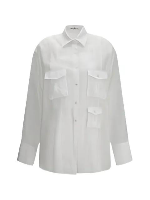 multi-pocket pleated-detail shirt by ERMANNO SCERVINO