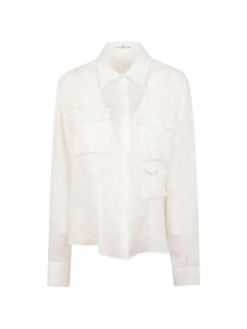 pintuck-detail pocket shirt by ERMANNO SCERVINO