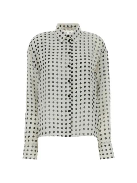 polka-dot silk shirt by ERMANNO SCERVINO