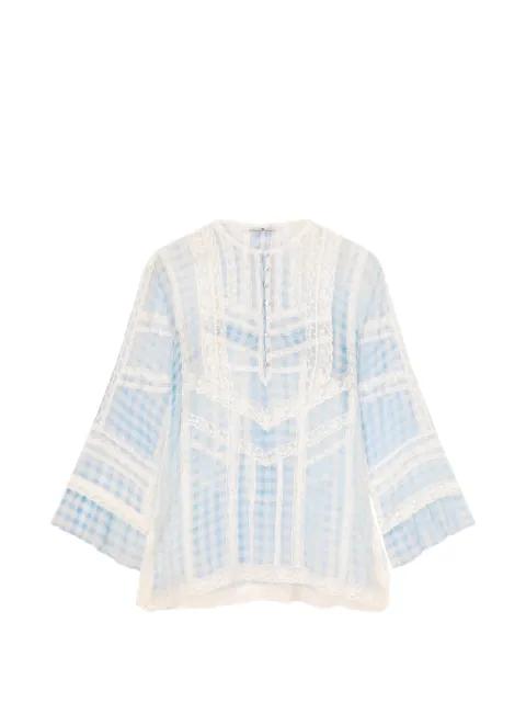 printed silk blouse by ERMANNO SCERVINO