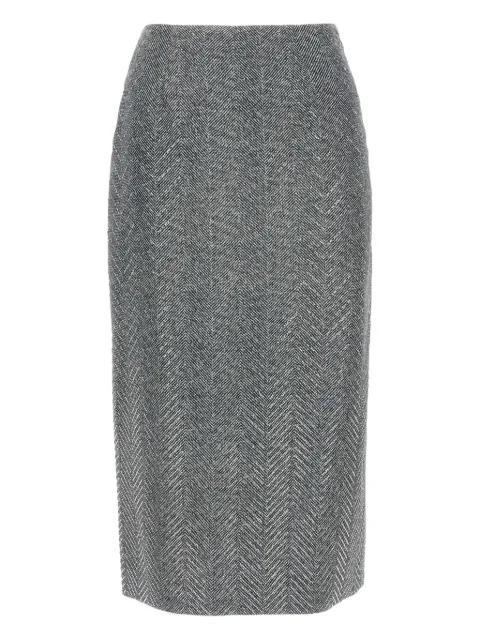 rhinestone-embellishment pencil skirt by ERMANNO SCERVINO