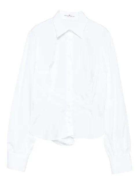 ruched-panel collared shirt by ERMANNO SCERVINO