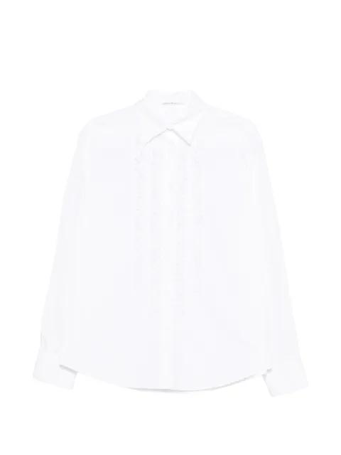 ruffled-detail long-sleeve shirt by ERMANNO SCERVINO