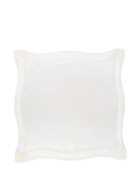 scalloped lace trim bandana by ERMANNO SCERVINO