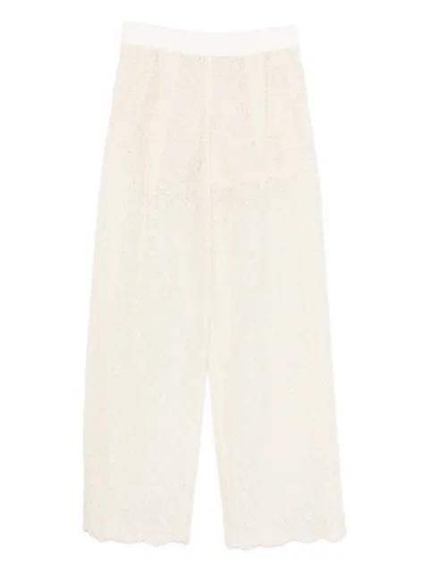 scalloped trousers by ERMANNO SCERVINO