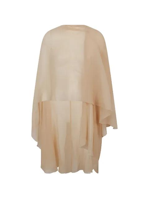 sheer draped cape by ERMANNO SCERVINO
