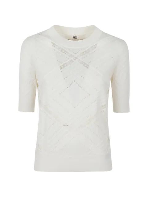 short-sleeve round-neck top by ERMANNO SCERVINO