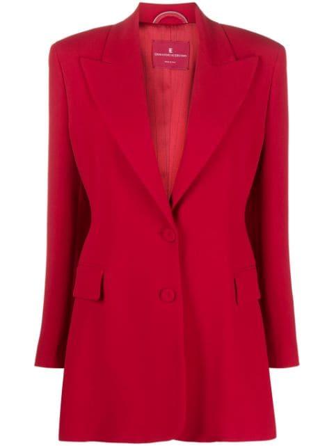 single-breasted peak-lapels blazer by ERMANNO SCERVINO
