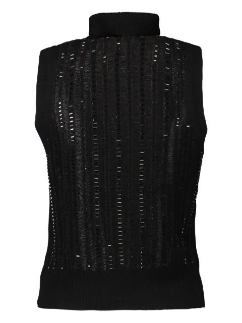 sleeveless turtleneck top by ERMANNO SCERVINO