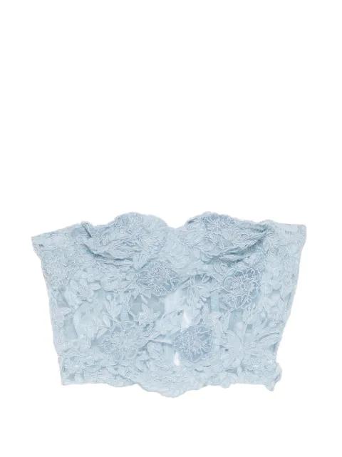 structured rebrodé bustier top by ERMANNO SCERVINO