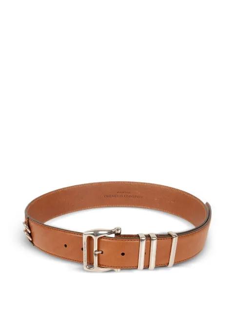 triple-loop leather belt by ERMANNO SCERVINO