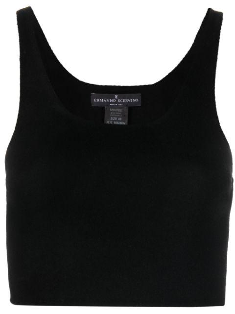 virgin wool cropped top by ERMANNO SCERVINO