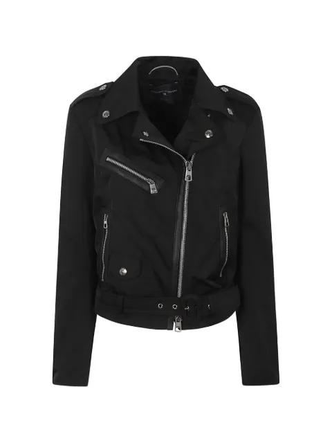 zip-detail belted jacket by ERMANNO SCERVINO