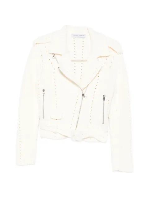 zip-up  belted jacket by ERMANNO SCERVINO