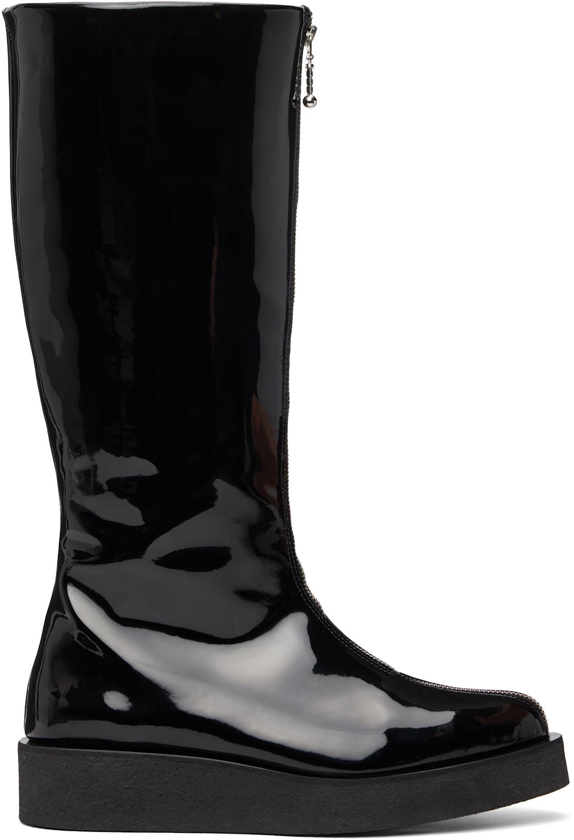 Black High Zip Boots by ERNEST W. BAKER