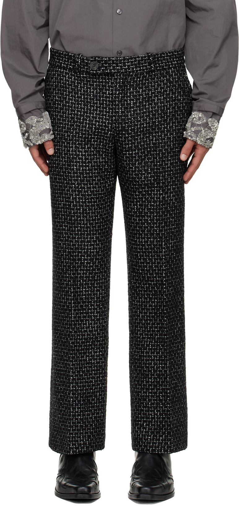 Black Loose Fit Flare Trousers by ERNEST W. BAKER Black Loose Fit Flare Trousers by ERNEST W. BAKER