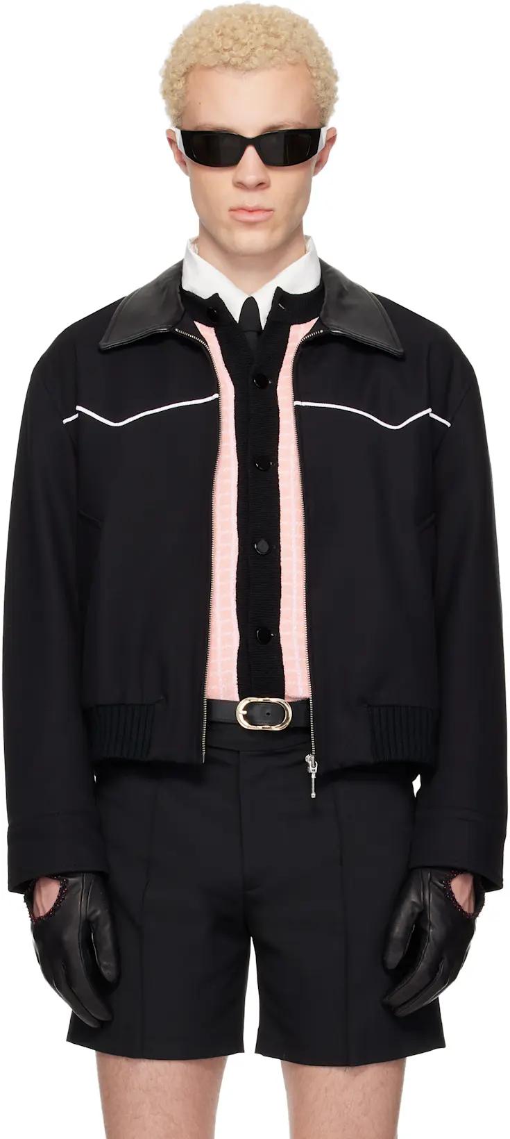 Black Western Harrington Jacket by ERNEST W. BAKER