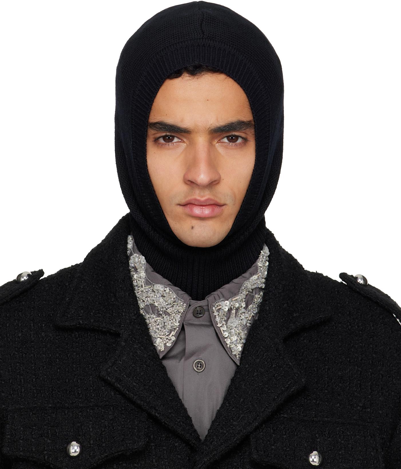 Black Wool Balaclava by ERNEST W. BAKER