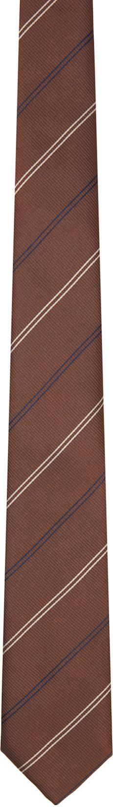 Brown Classic Tie by ERNEST W. BAKER