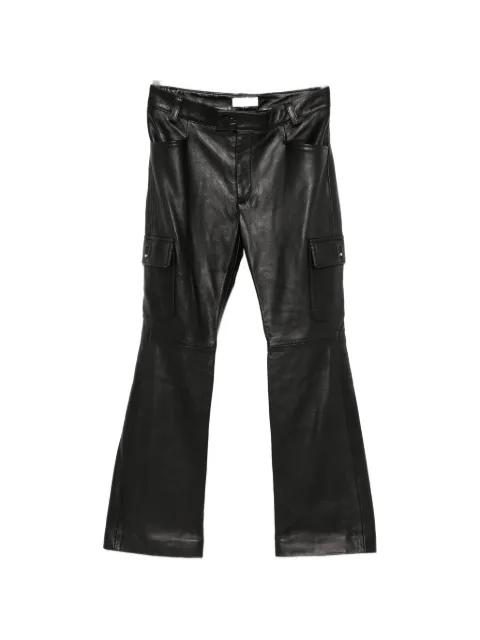 pocket leather trousers by ERNEST W. BAKER