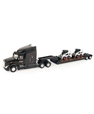 1/32 Big Roads Peterbilt with Lowboy Die-Cast Bobcat Skid Loaders Toy 2-4 - Ages 2-4 by ERTL