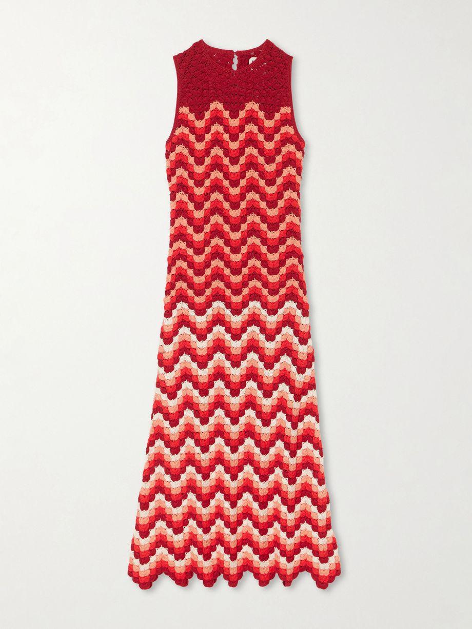 Cuenca scalloped crocheted cotton maxi dress by ESCVDO