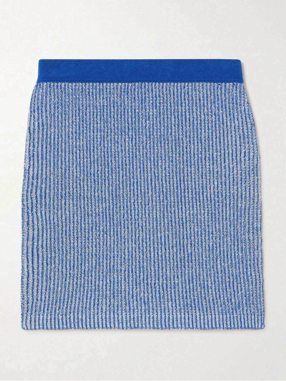 Dual ribbed cotton mini skirt by ESCVDO