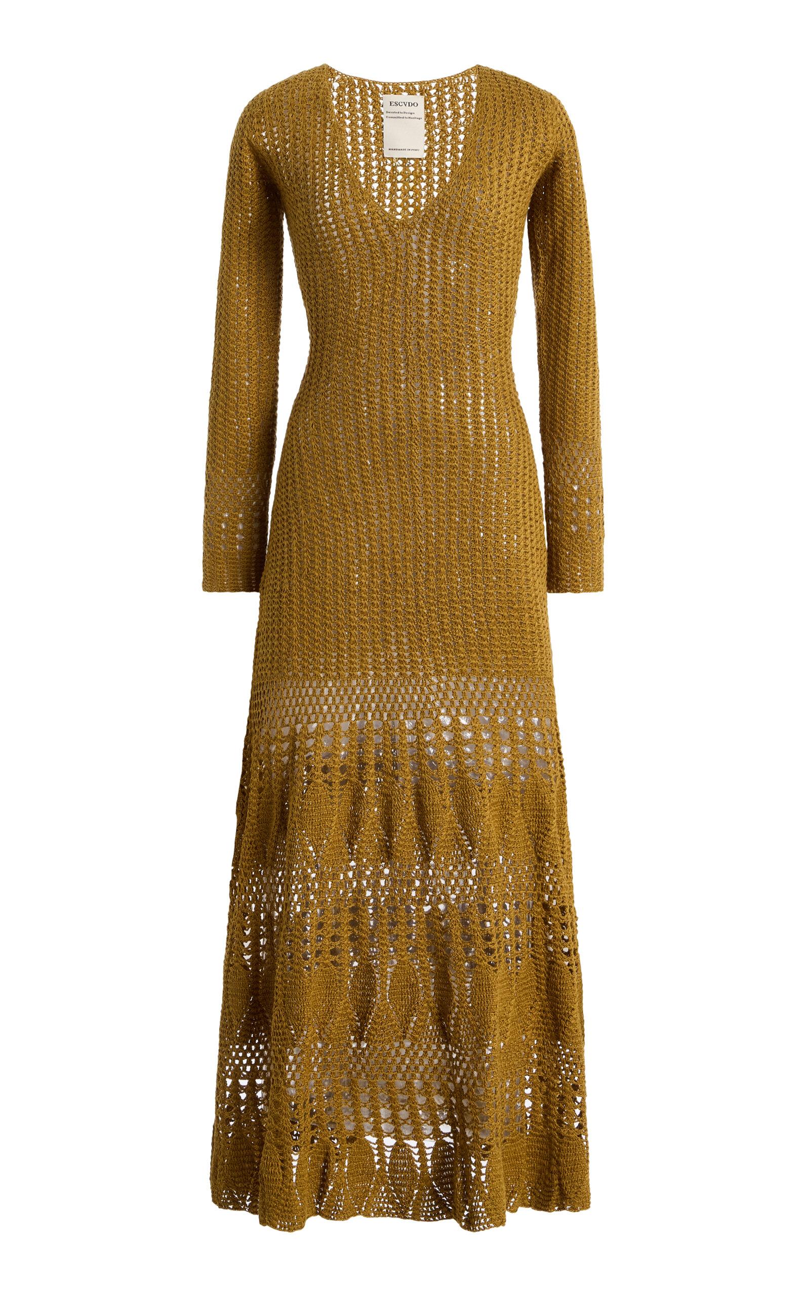 ESCVDO Exclusive Reflejo Cotton Midi Dress - Moda Operandi by ESCVDO