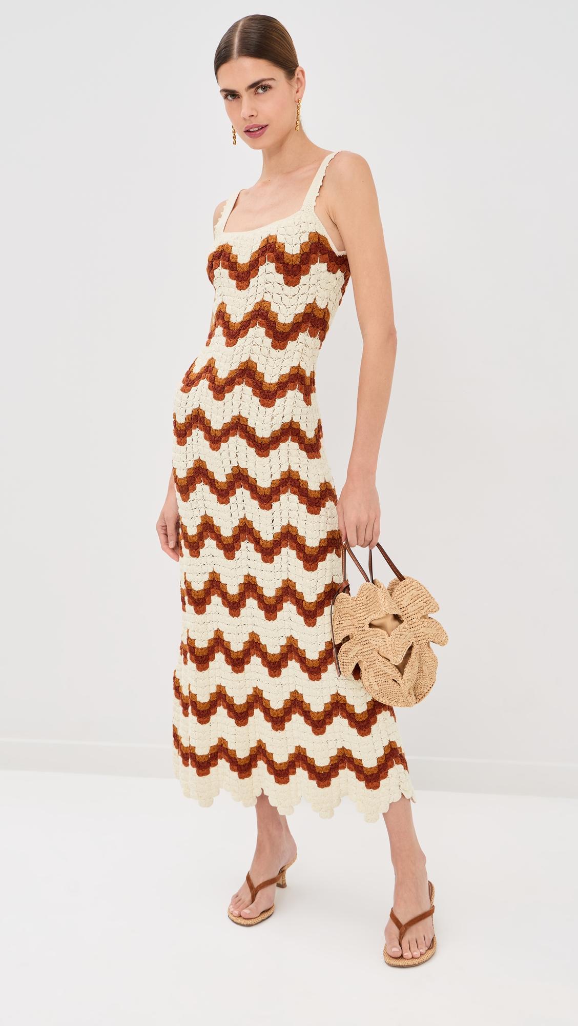 Marea Crochet Maxi Dress by ESCVDO