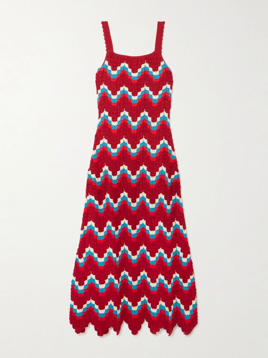 Marea scalloped crocheted cotton maxi dress by ESCVDO