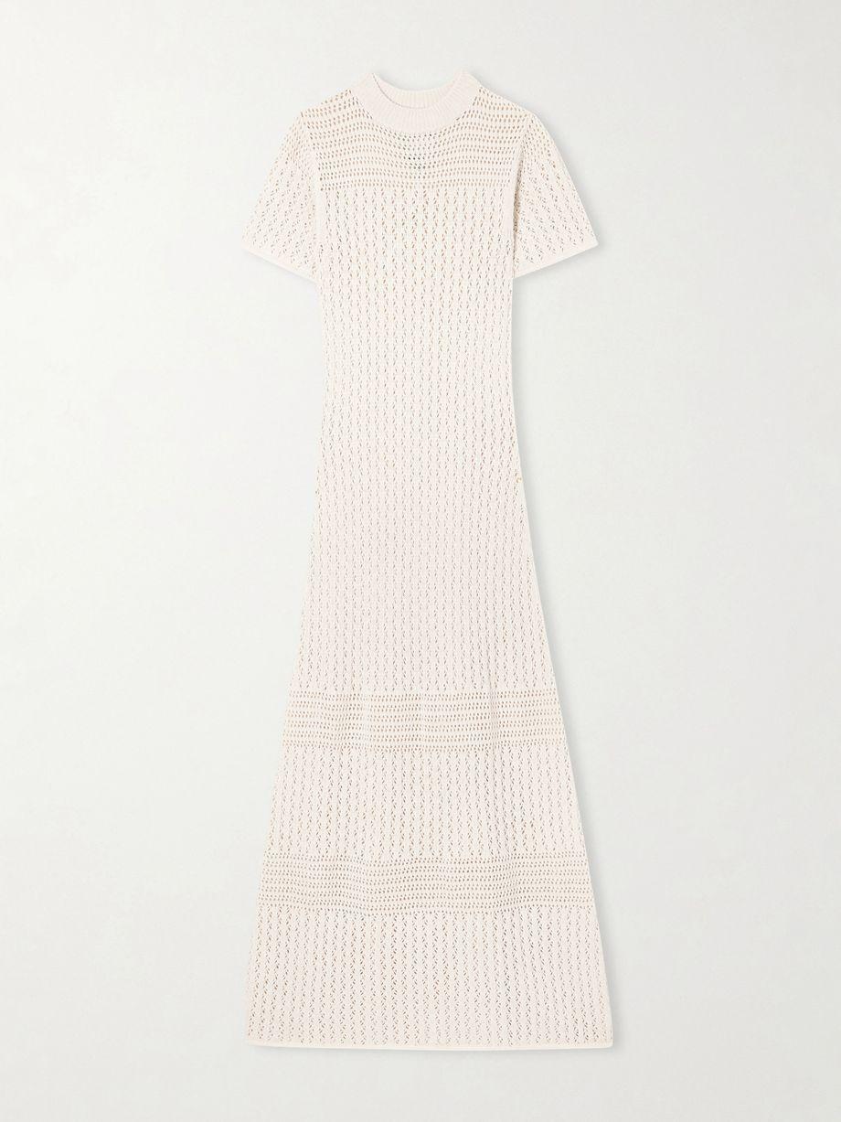 Pallay open-knit cotton maxi dress by ESCVDO