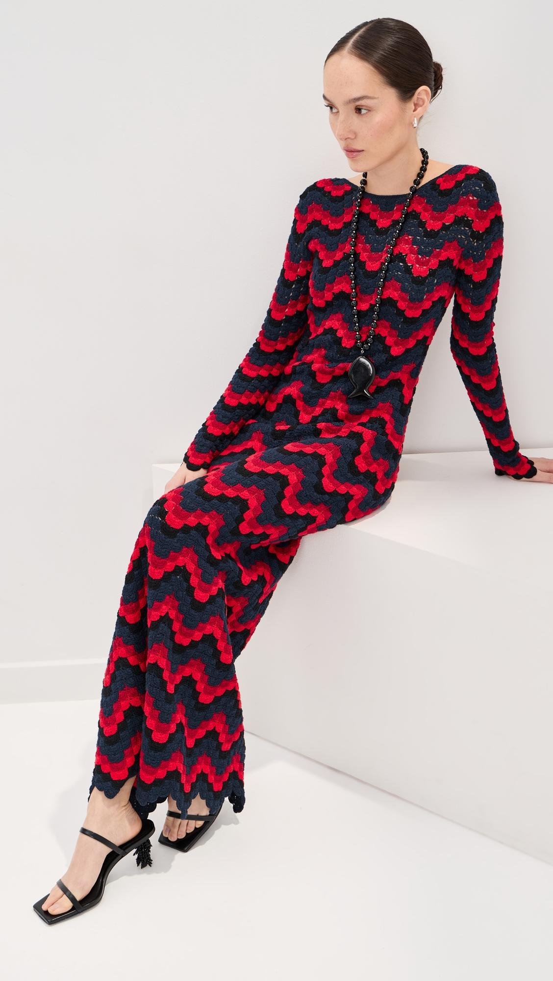 Ursula Crochet Maxi Dress by ESCVDO