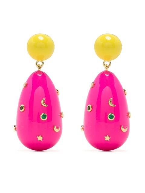 Galaxy drop earrings by ESHVI