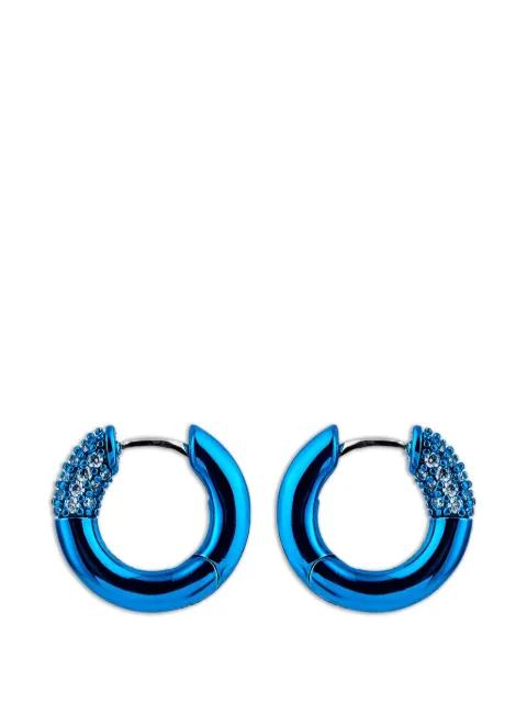 crystal-embellished hoop earrings by ESHVI