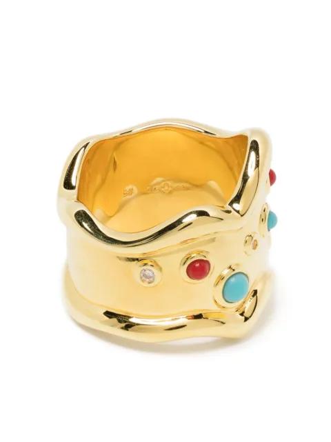crystal-embellished ring by ESHVI
