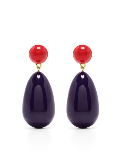 drop-design earrings by ESHVI