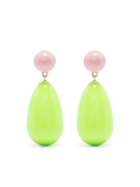 drop enamel earrings by ESHVI